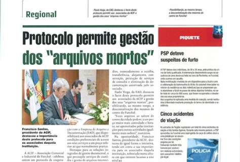 Protocolo permite gestão dos “arquivos mortos”