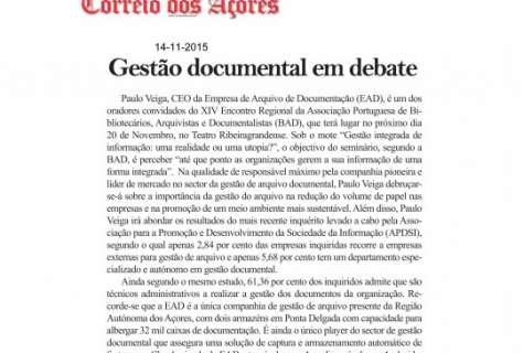 Gestão documental em debate