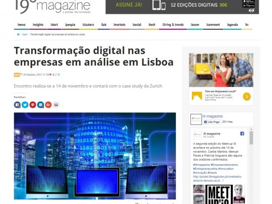 Transformação digital nas empresas em análise em Lisboa