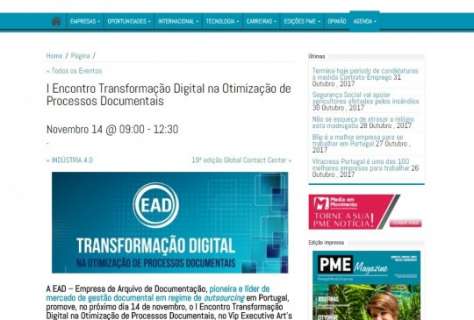 I Encontro Transformação Digital na Otimização de Processos Documentais