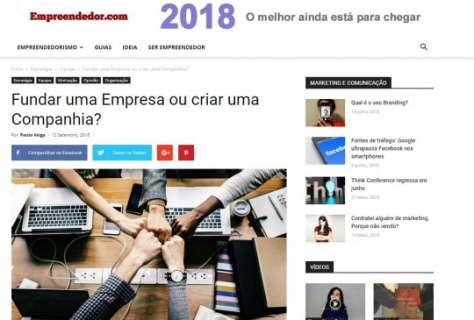 Fundar uma Empresa ou criar uma Companhia?