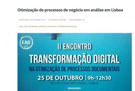 Otimização de processos de negócio em análise em Lisboa