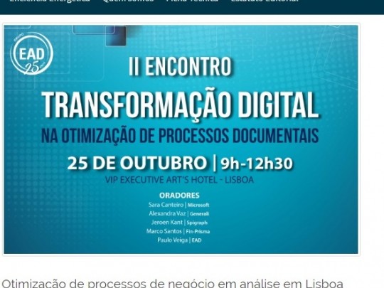 Otimização de processos de negócio em análise em Lisboa