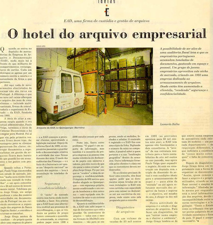 O hotel do arquivo empresarial