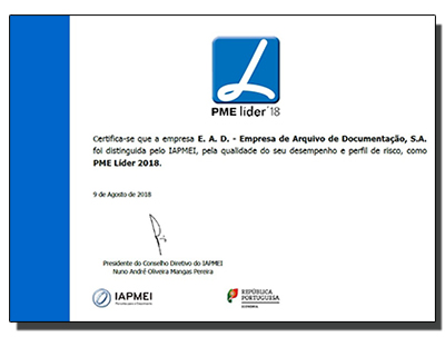 EAD renova estatuto PME Líder pelo sexto ano consecutivo
