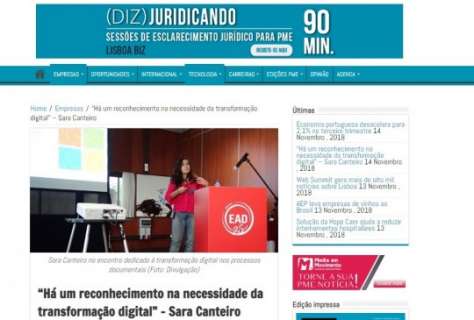 “Há um reconhecimento na necessidade da transformação digital” – Sara Canteiro