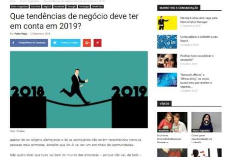 Que tendências de negócio deve ter em conta em 2019?