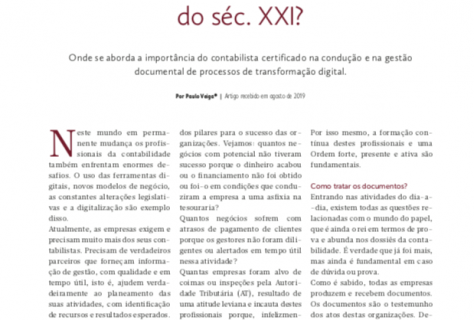 Será a Transformação Digital a solução para os contabilistas certificados enfrentarem os desafios do séc. XXI?