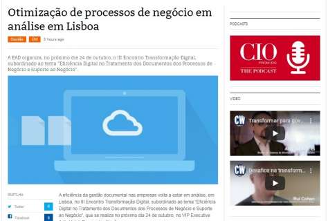 Otimização de processos de negócio em análise em Lisboa