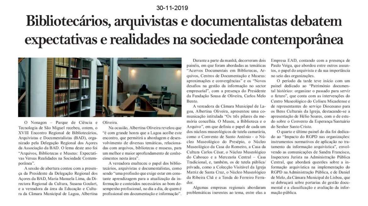 Bibliotecários, arquivistas e documentalistas debatem expectativas e realidades na sociedade contemporânea