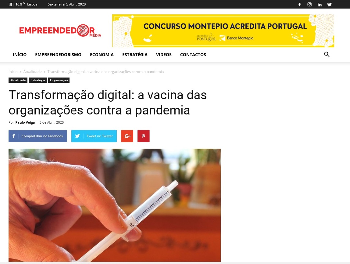 Transformação digital: a vacina das organizações contra a pandemia