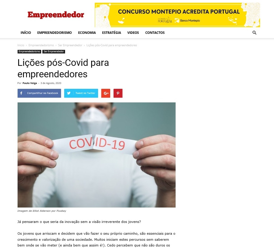 Lições pós-Covid para empreendedores