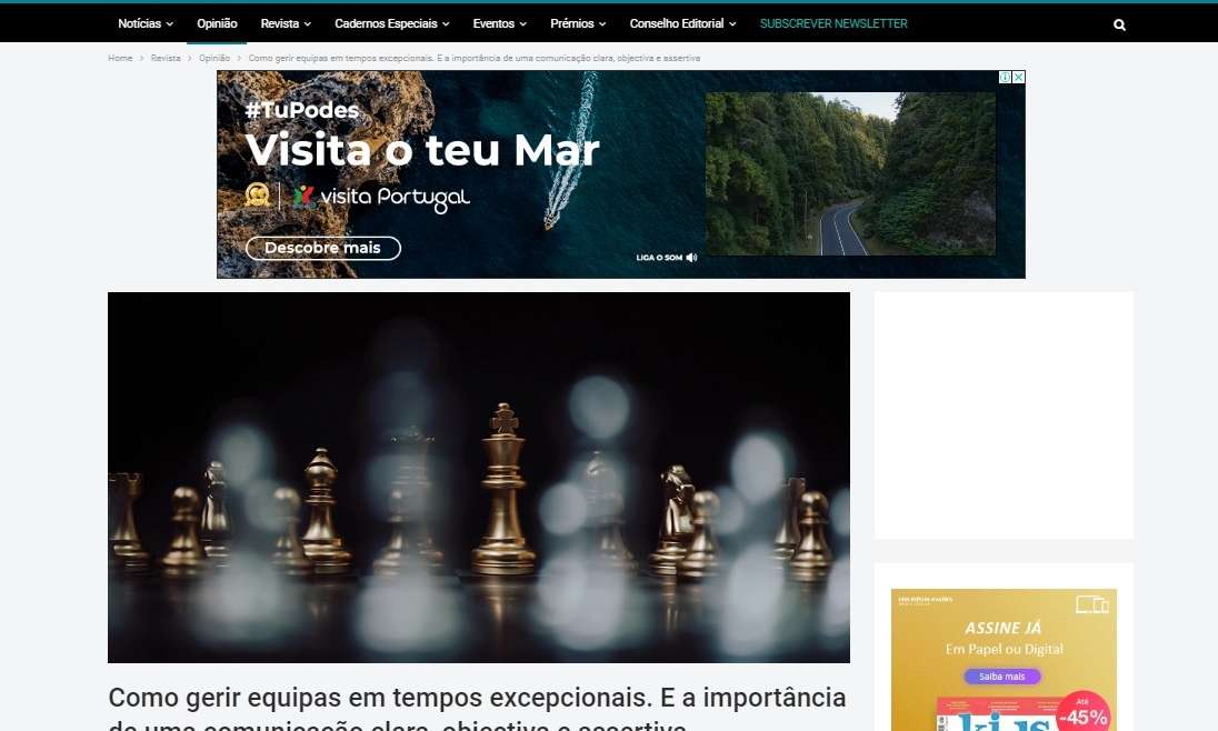 Como gerir equipas em tempos excepcionais. E a importância de uma comunicação clara, objectiva e assertiva