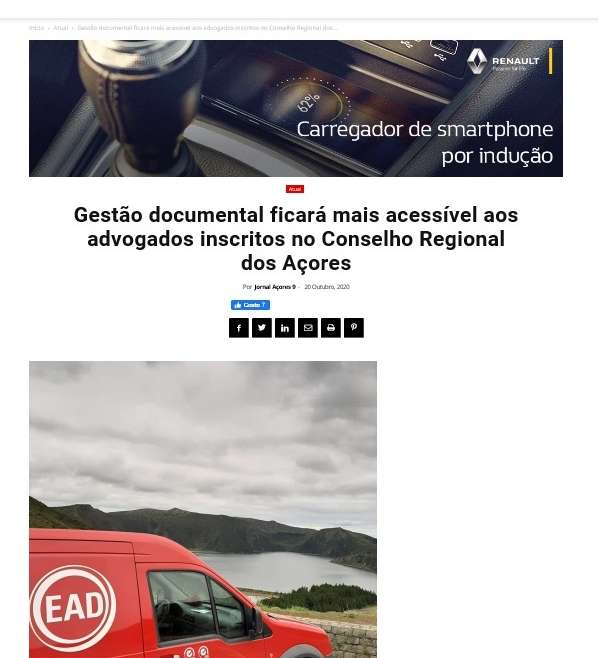 Gestão documental ficará mais acessível aos advogados inscritos no Conselho Regional dos Açores