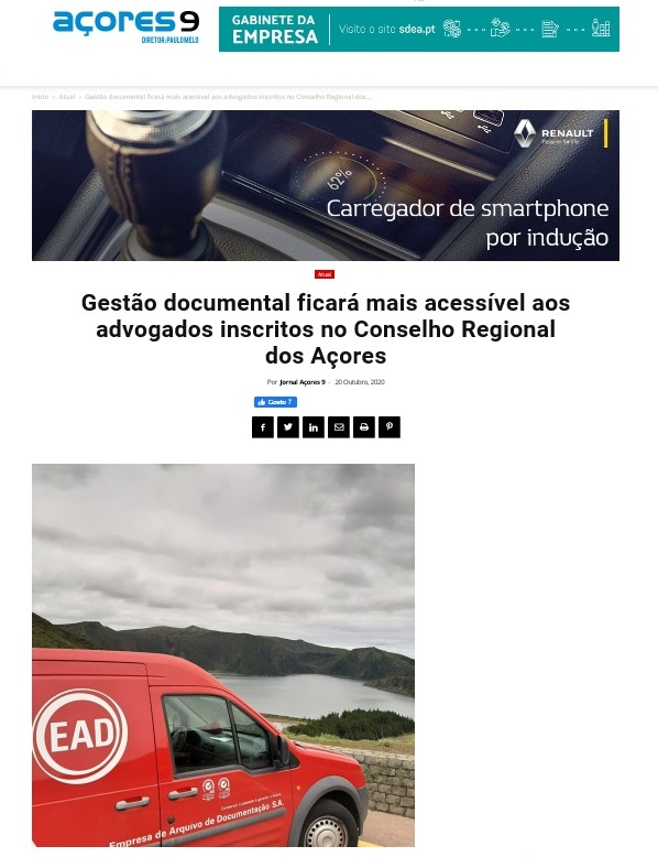 Gestão documental ficará mais acessível aos advogados inscritos no Conselho Regional dos Açores