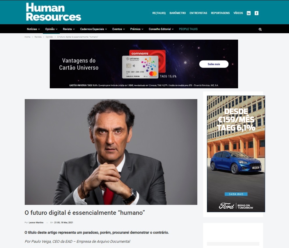 O futuro digital é essencialmente “humano”