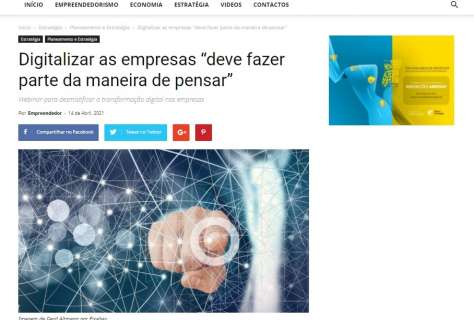 Digitalizar as empresas “deve fazer parte da maneira de pensar”