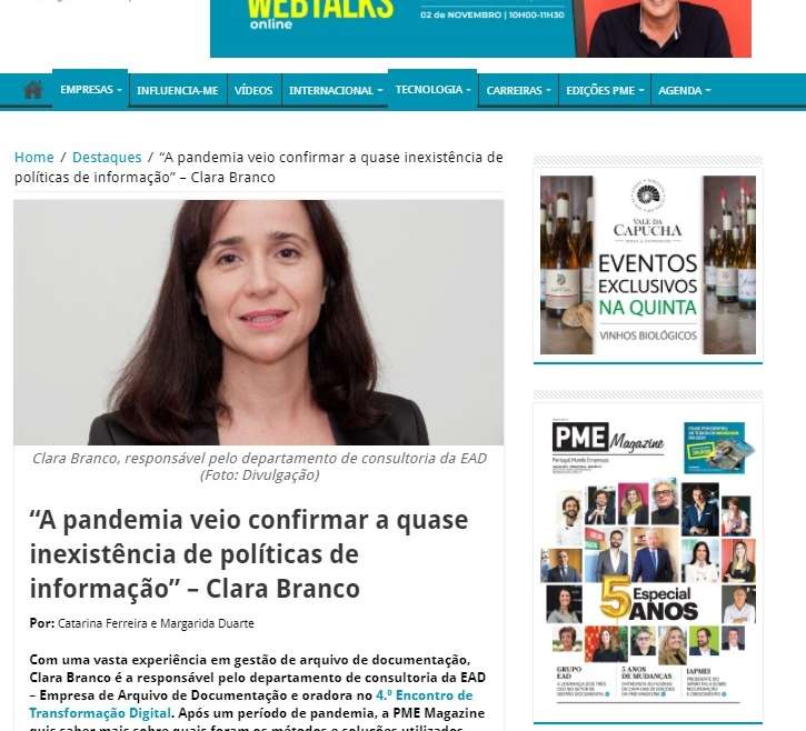 “A pandemia veio confirmar a quase inexistência de políticas de informação” – Clara Branco