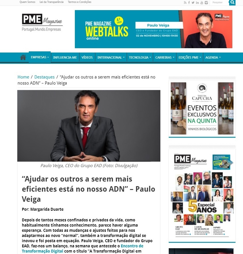 “Ajudar os outros a serem mais eficientes está no nosso ADN” – Paulo Veiga