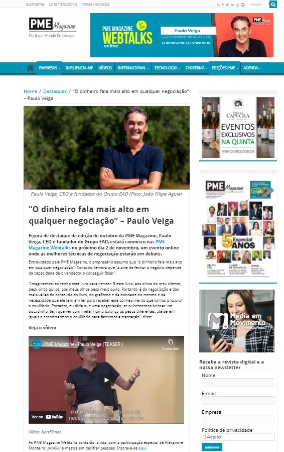 “O dinheiro fala mais alto em qualquer negociação” – Paulo Veiga