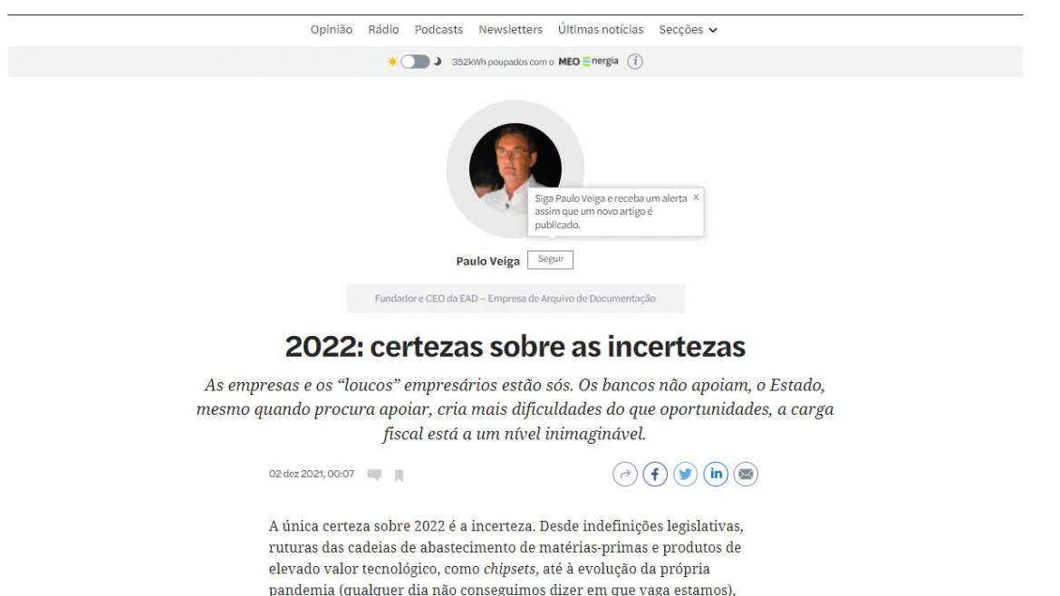 2022: certezas sobre as incertezas