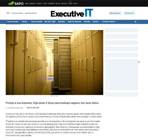 Proteja a sua empresa: Siga estas 4 dicas para backups seguros dos seus dados