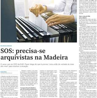SOS: precisa-se arquivistas na Madeira