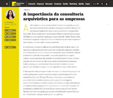 A importância da consultoria arquivística para as empresas