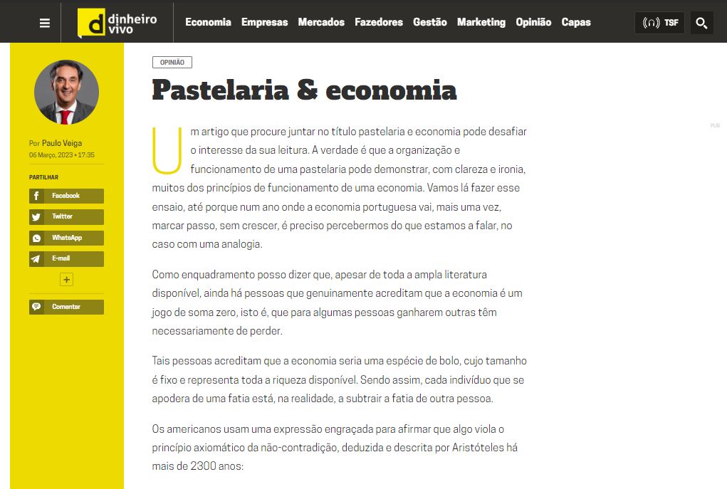 Pastelaria & economia