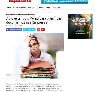 Aproveitando o Verão para organizar documentos nas Empresas