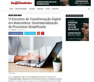 VI Encontro de Transformação Digital em Matosinhos: Desmaterialização de Processos Simplificada