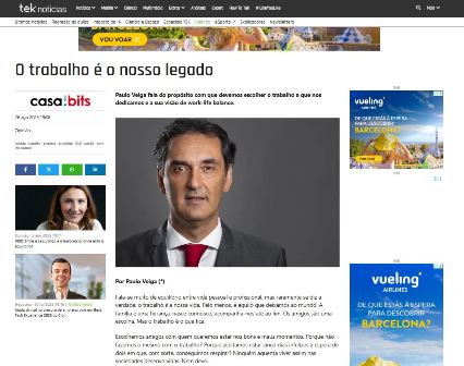 O trabalho é o nosso legado