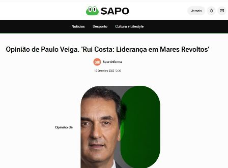 Rui Costa: Liderança em Mares Revoltos